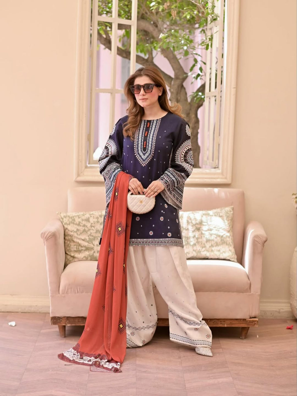 Rangrez – Heavy Embroidered 3-Piece Suit (Stitched)