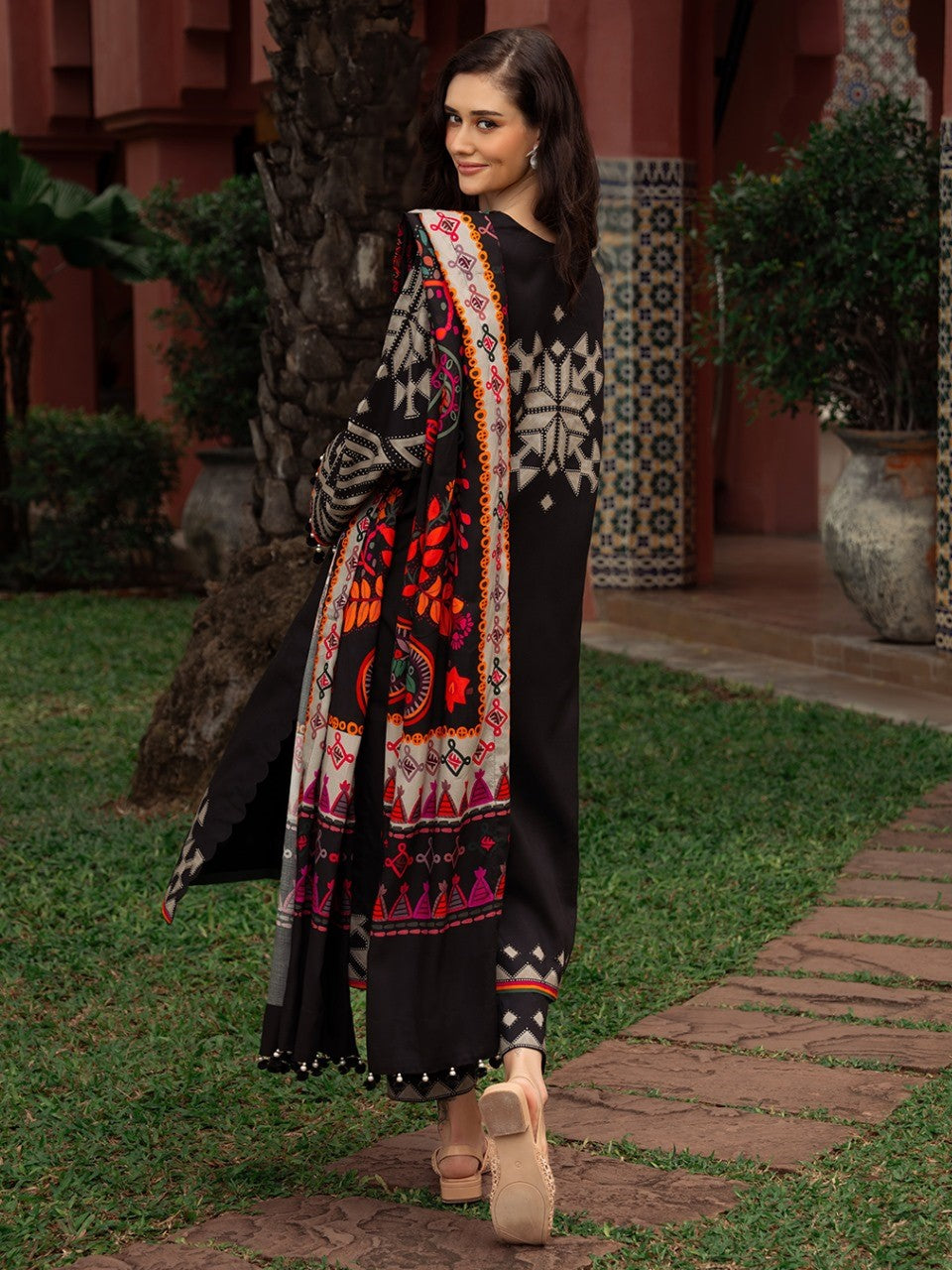 ZARA NOIR – 3-Piece Printed Dress (Stitched)